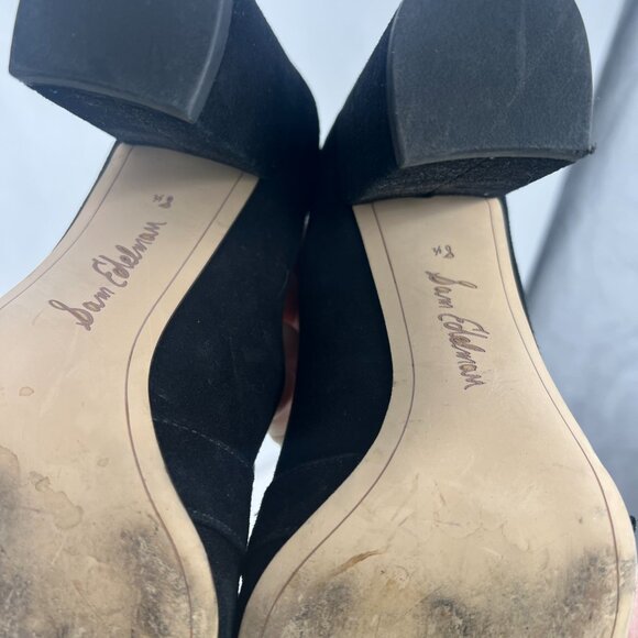 Sam Edelman Black Heels with Gold Accent - Picture 7 of 11